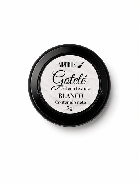 Gotelé Blanco Sip Nails