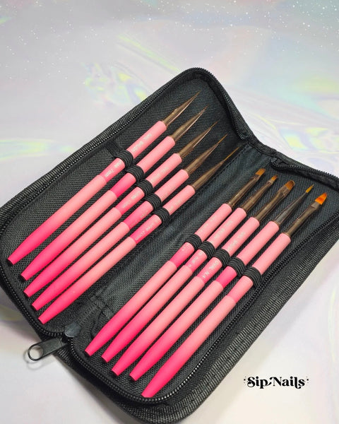 Kit pro pinceles nail art Sip Nails