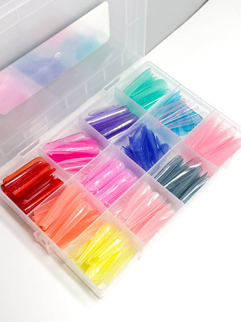 Caja con Nails forms para técnica dual system LIUNAILS