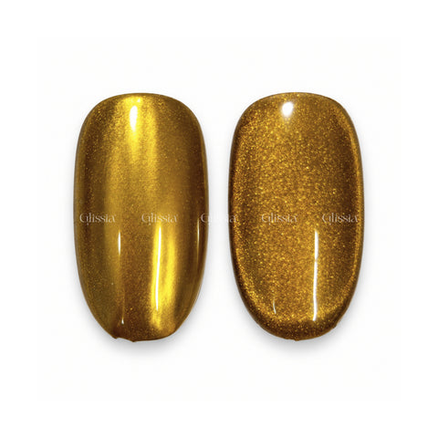 Hibrid Cat eye & Chrome Golden - Sip Nails