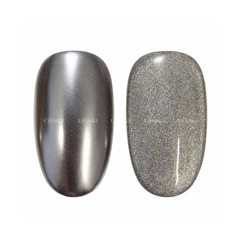 Hibrid Cat eye & Chrome Silver - Sip Nails