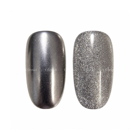 Hibrid Cat eye & Chrome Filigrana - Sip Nails